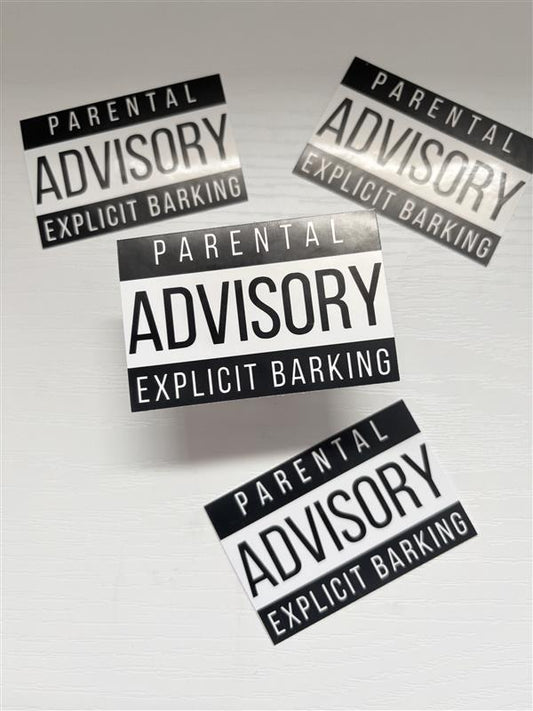 Explicit Barking Sticker