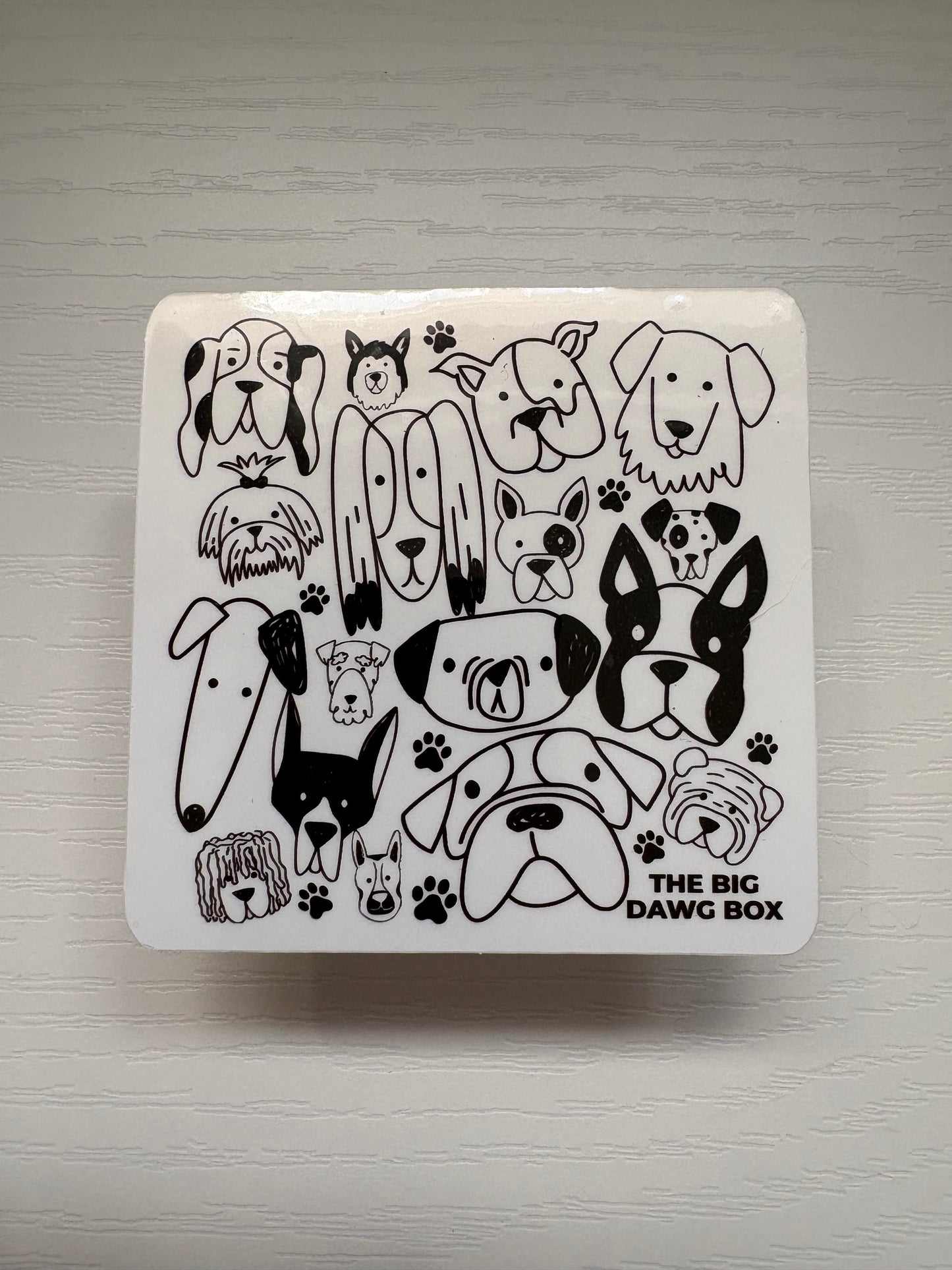 All the Dogs Stickers | Black and White Dog Mom Stickers | Cute Pet Lover Vinyl Stickers | Laptop and Water Bottle Decals