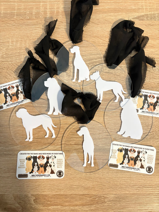 Personalized Custom Giant Breed Christmas Ornaments Tags for Stockings Gifts