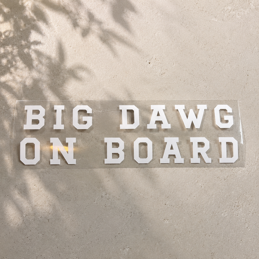 Big Dawg On Board Giant Breed Big Dog Bumper Sticker