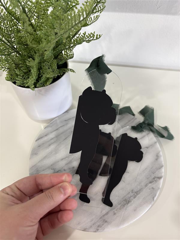 Giant Breed Dog Silhouette Bookmark | Breed-Specific Acrylic Arch Bookmark