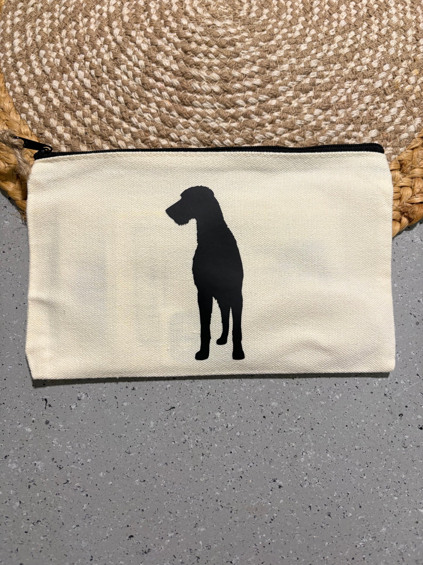 Irish Wolfhound Giant Breed Cosmetic Travel Bag Gift for Big Dog Lovers