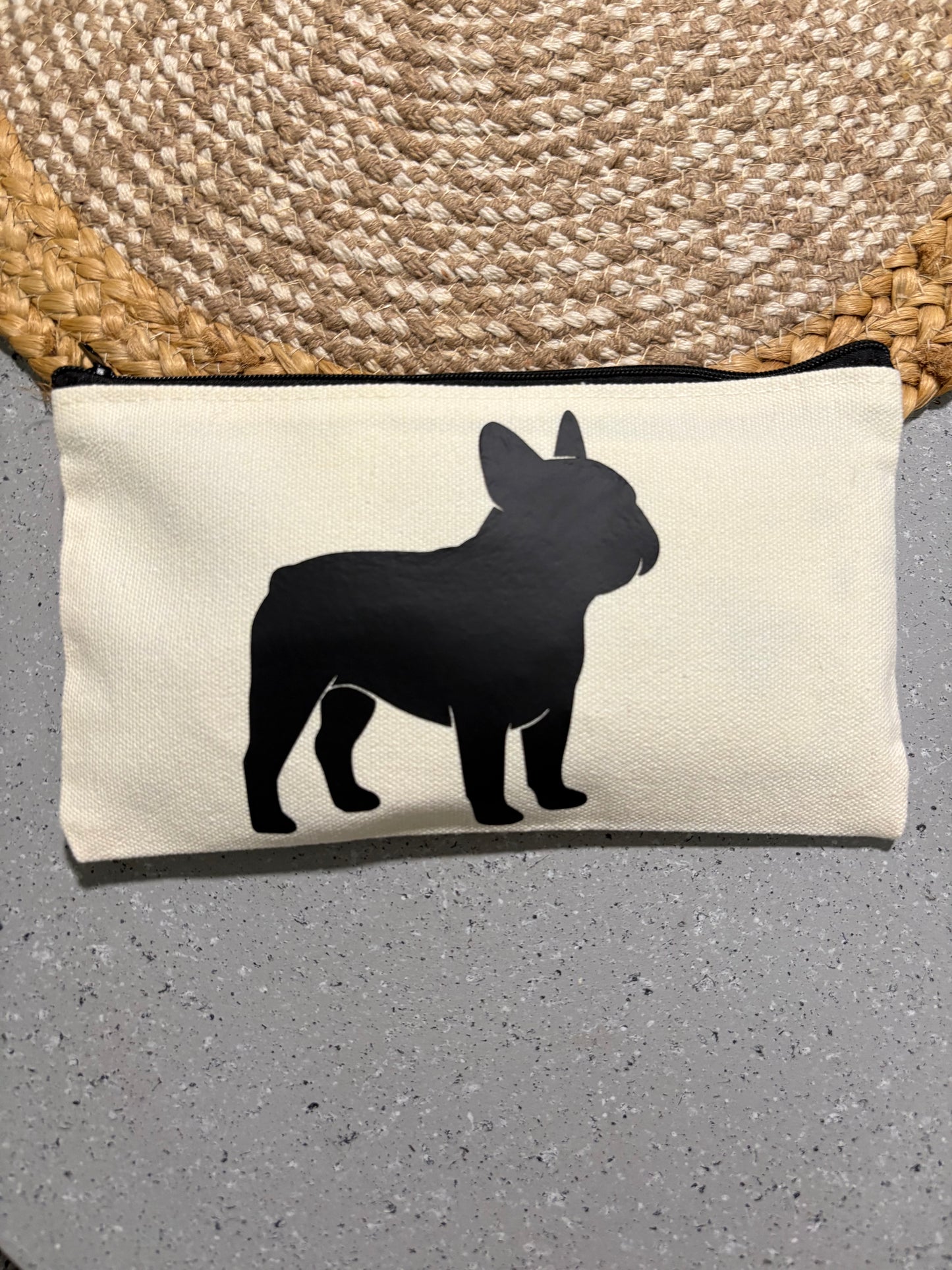 Frenchie French Bulldog Custom Cosmetic Travel Bag Gift for Dog Lovers