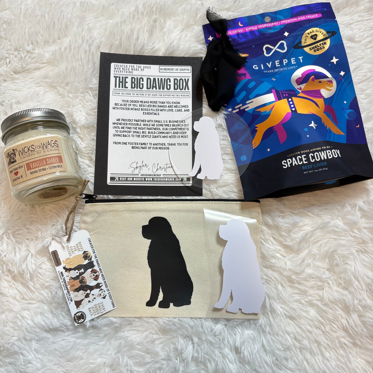 Custom Dog Personalized Gift Set For Giant Breed Dog Moms Gifts Under $50
