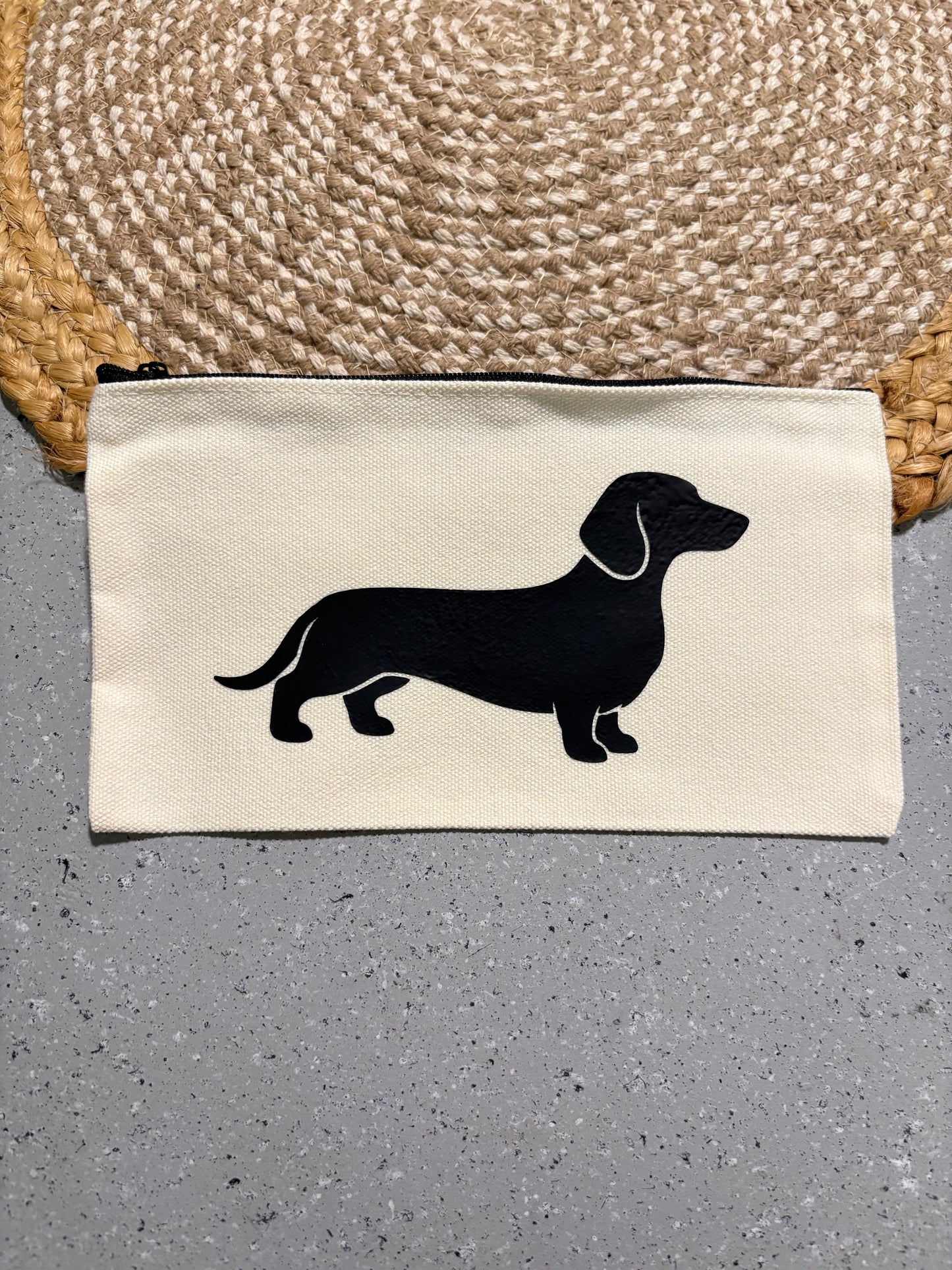 Dachshund Custom Cosmetic Travel Bag Gift for Dog Lovers