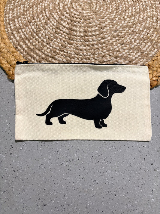 Dachshund Custom Cosmetic Travel Bag Gift for Dog Lovers