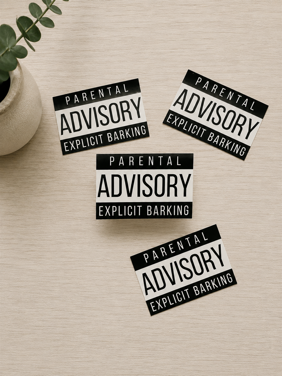 Explicit Barking Sticker
