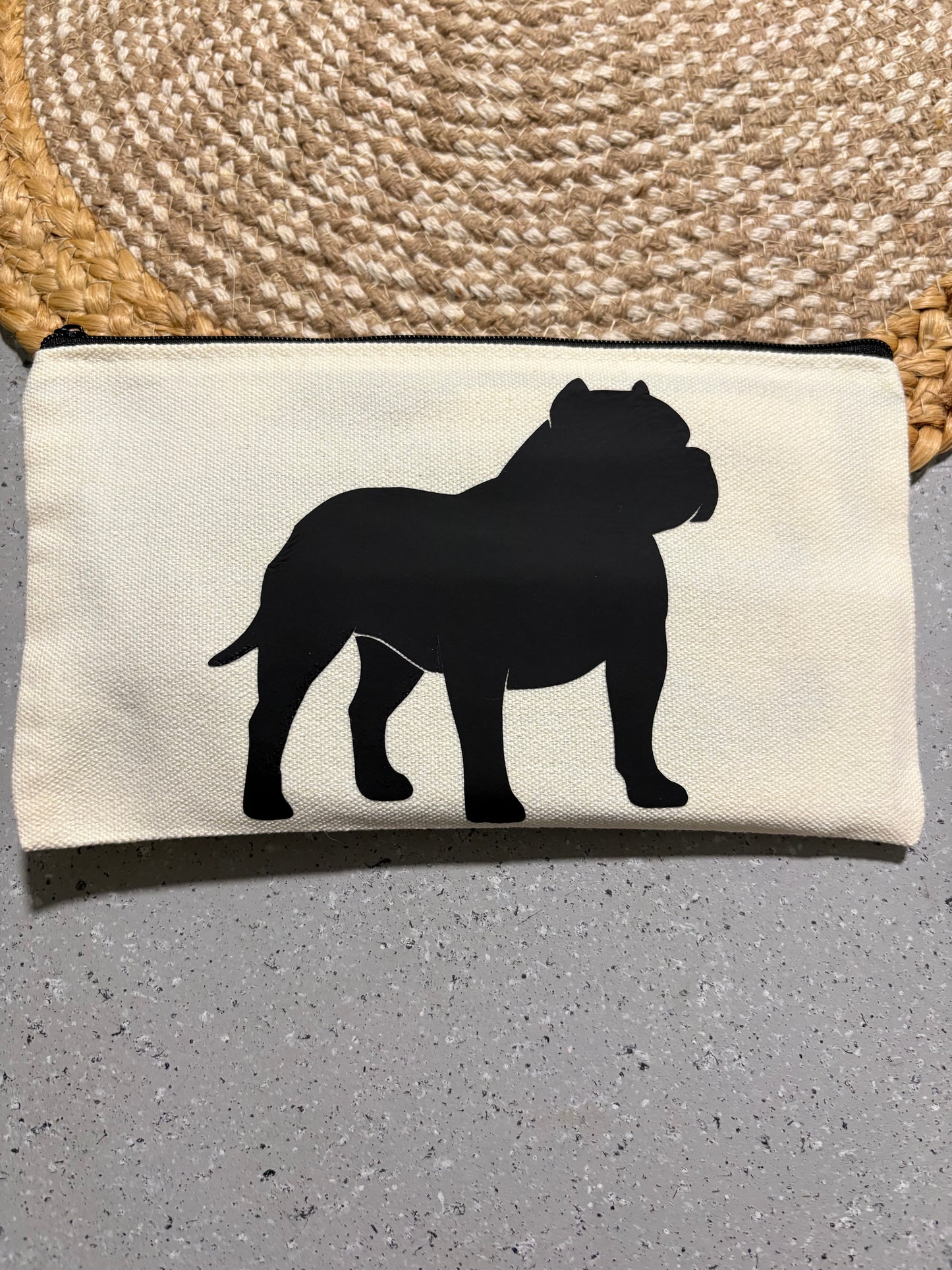 American Bully XL Giant Breed Cosmetic Travel Bag Gift for Big Dog Lovers