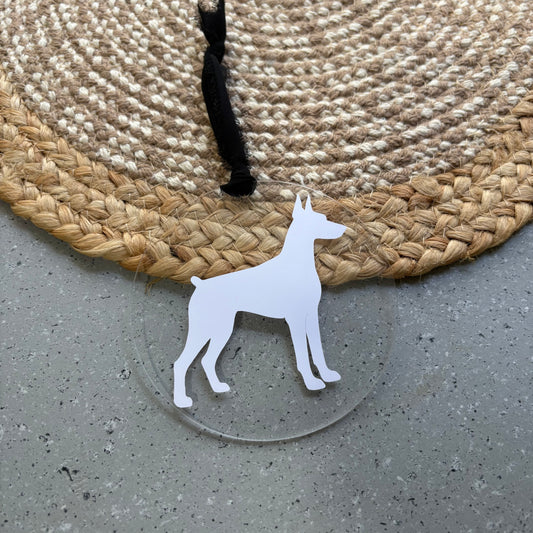 Dobermann Custom Giant Breed Christmas Ornament Acrylic Gift