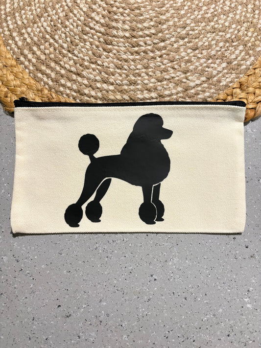 Poodle Giant Breed Cosmetic Travel Bag Gift for Big Dog Lovers