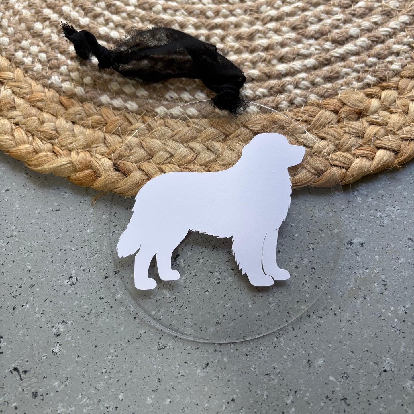 Bernese Mountain Dog Custom Giant Breed Christmas Ornament Acrylic Gift