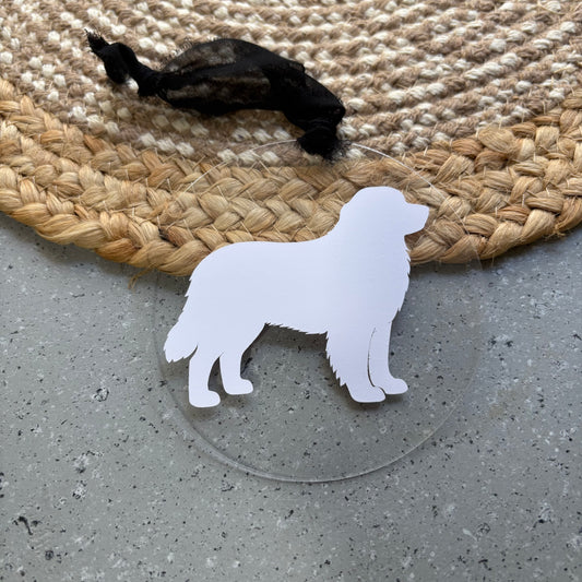Bernese Mountain Dog Custom Giant Breed Christmas Ornament Acrylic Gift