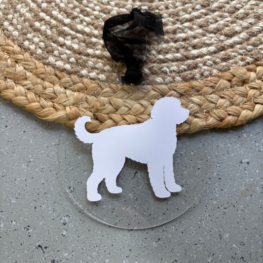 Golden Doodle Custom Giant Breed Christmas Ornament Acrylic Gift