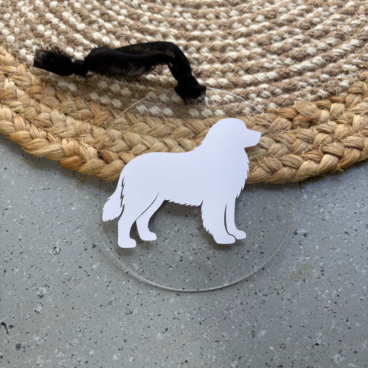 Leon Leonberger Custom Giant Breed Christmas Ornament Acrylic Gift