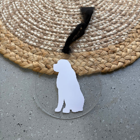 Saint Bernard Custom Giant Breed Christmas Ornament Acrylic Gift