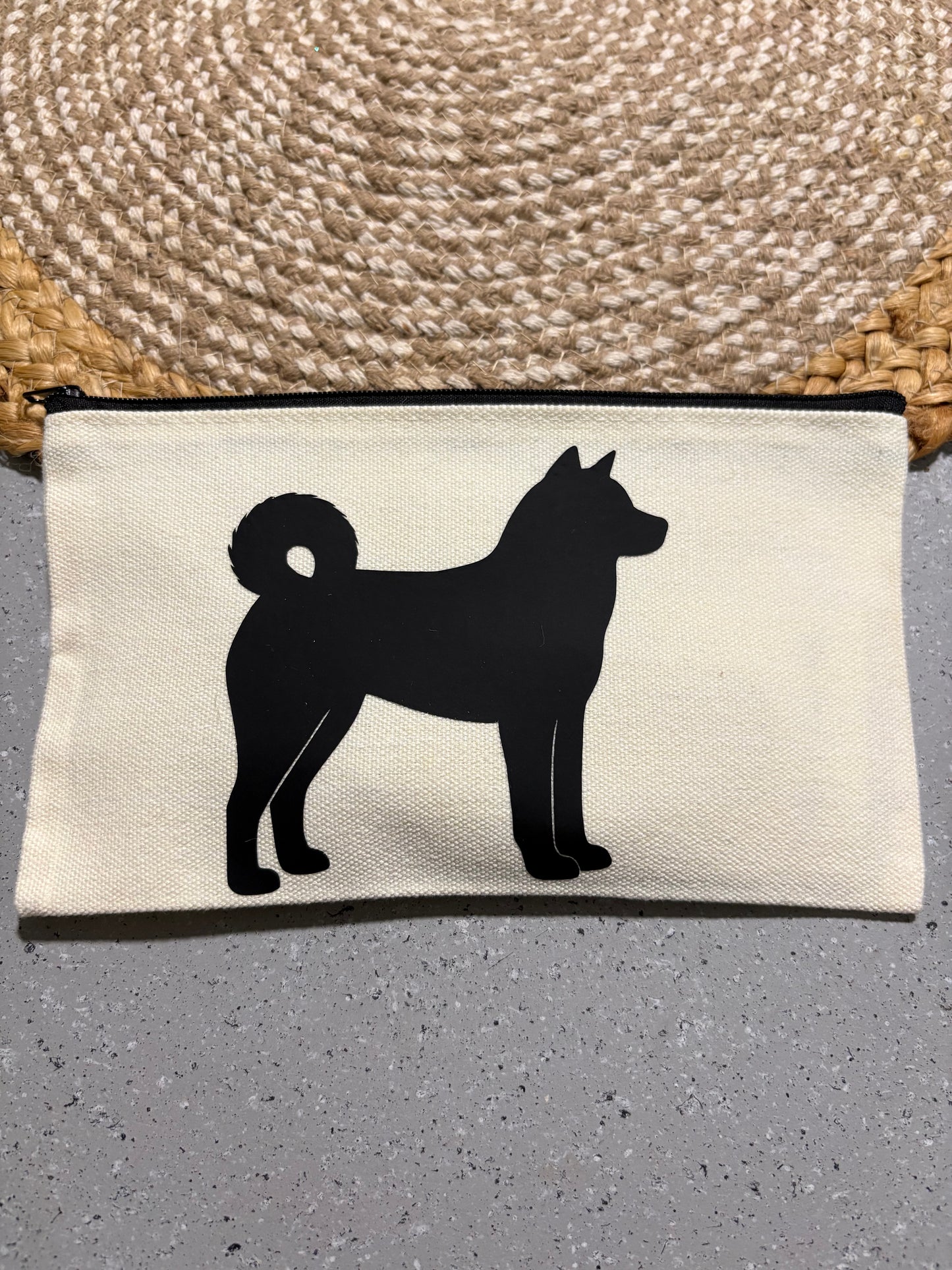 Akita Giant Breed Cosmetic Travel Bag Gift for Big Dog Lovers
