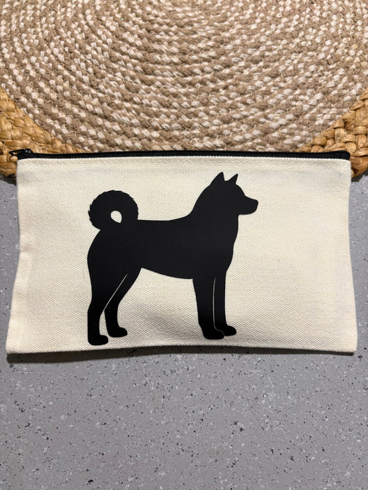 Akita Giant Breed Cosmetic Travel Bag Gift for Big Dog Lovers
