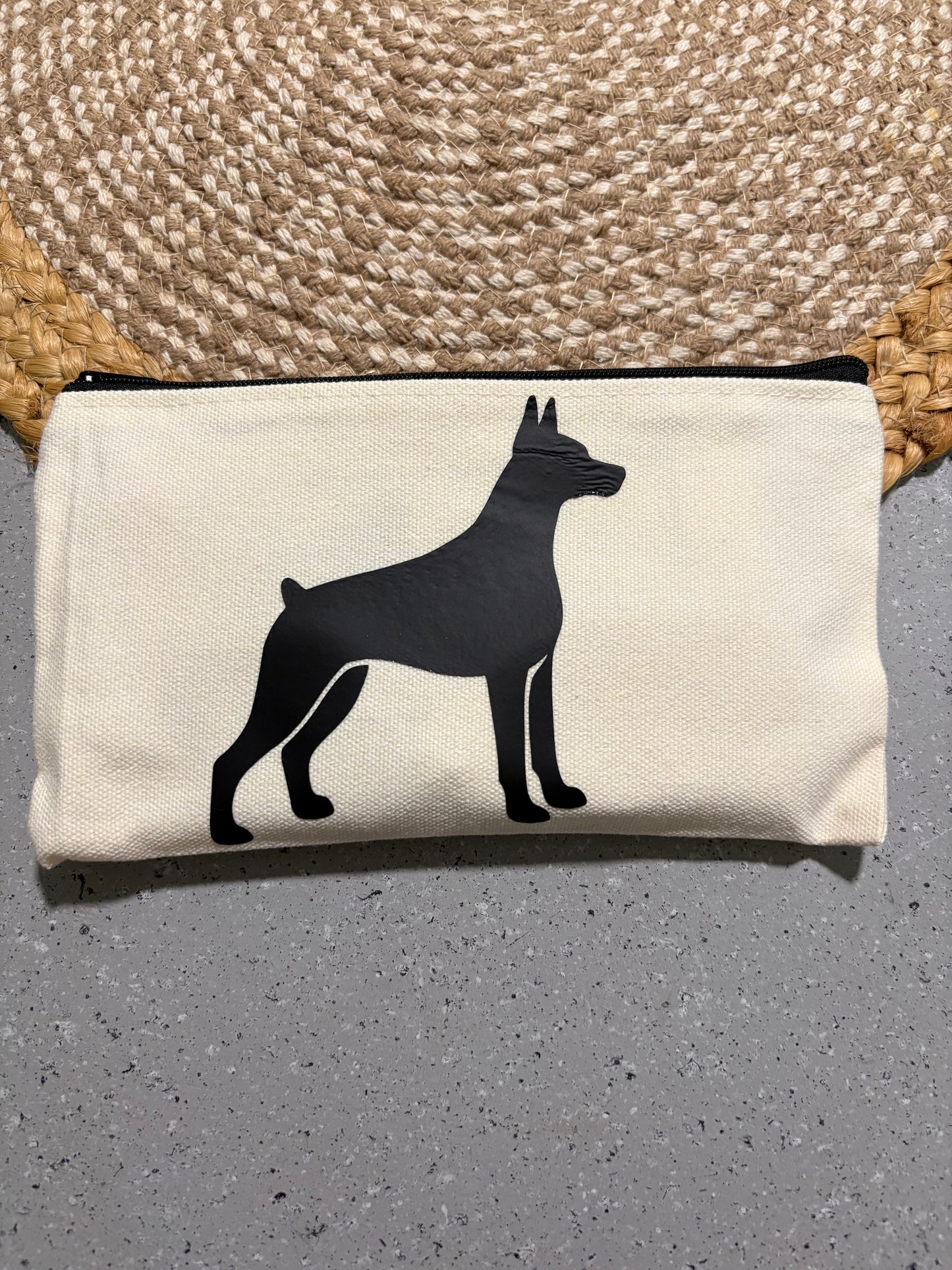 Dobermann Giant Breed Cosmetic Travel Bag Gift for Big Dog Lovers