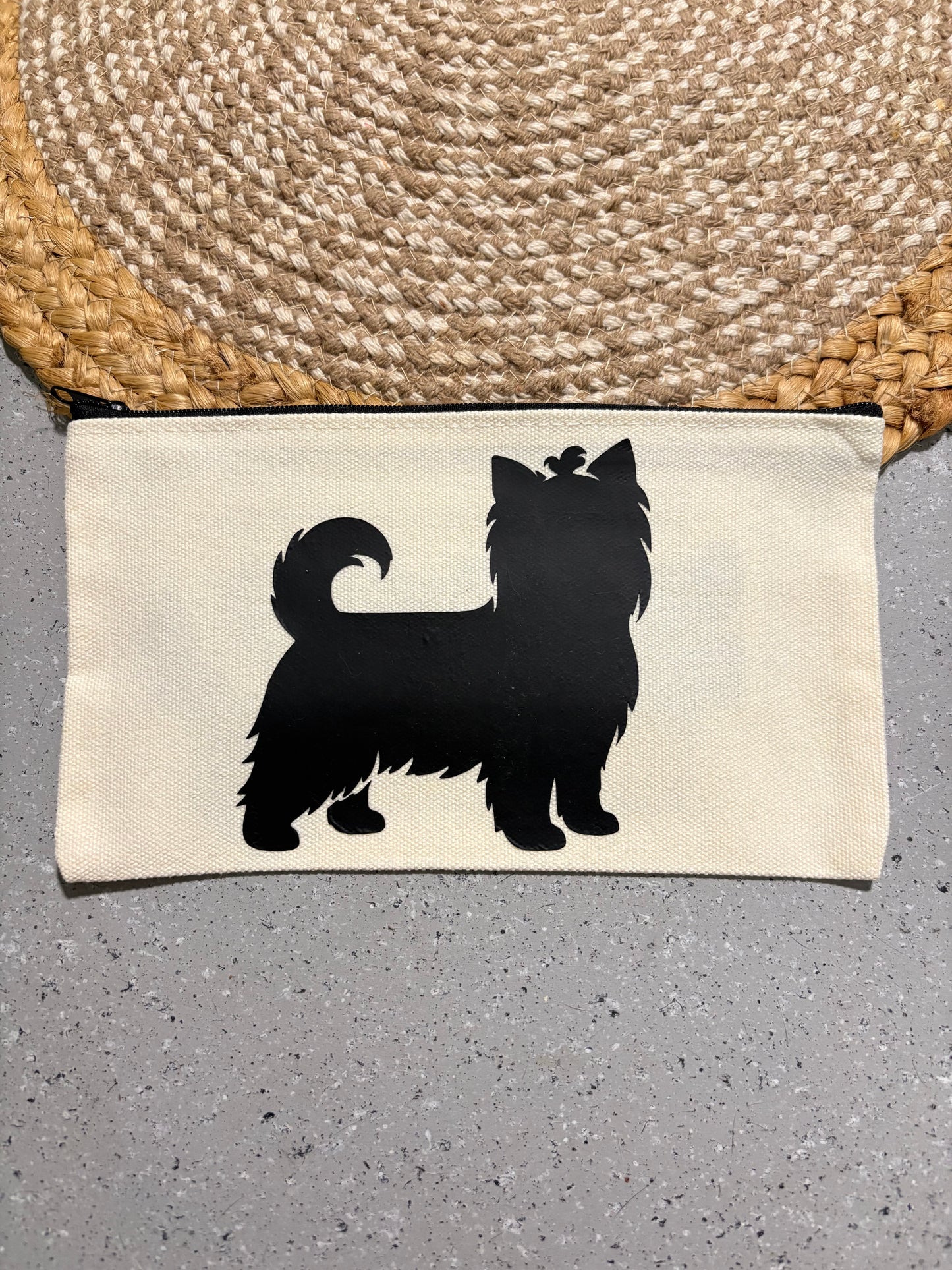 Yorkie Yorkshire Terrier Custom Cosmetic Travel Bag Gift for Dog Lovers