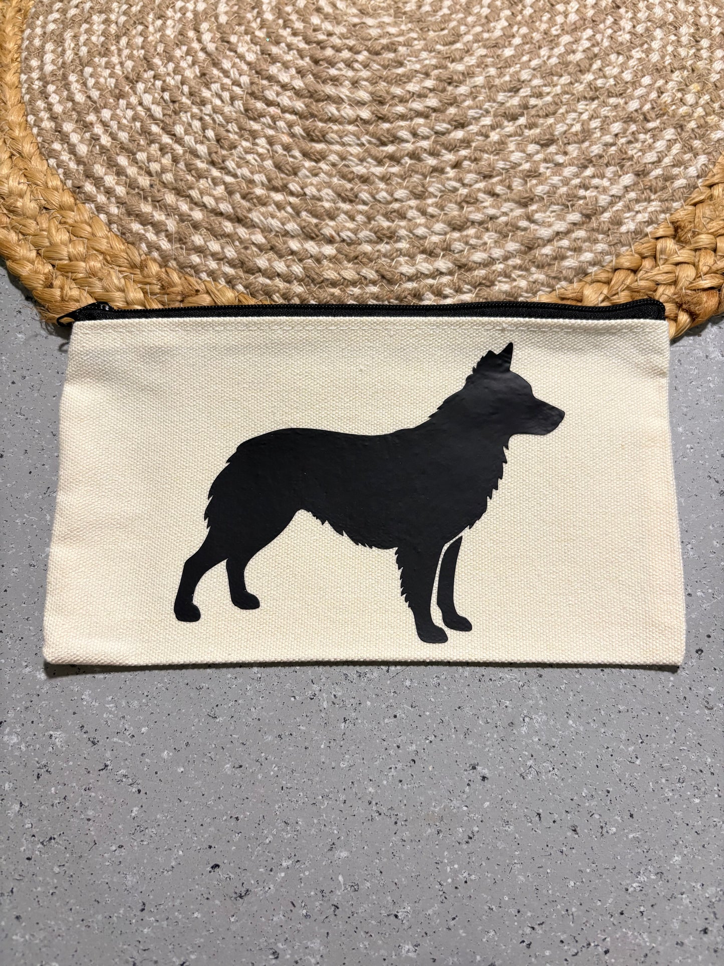 Border Collie Giant Breed Cosmetic Travel Bag Gift for Big Dog Lovers