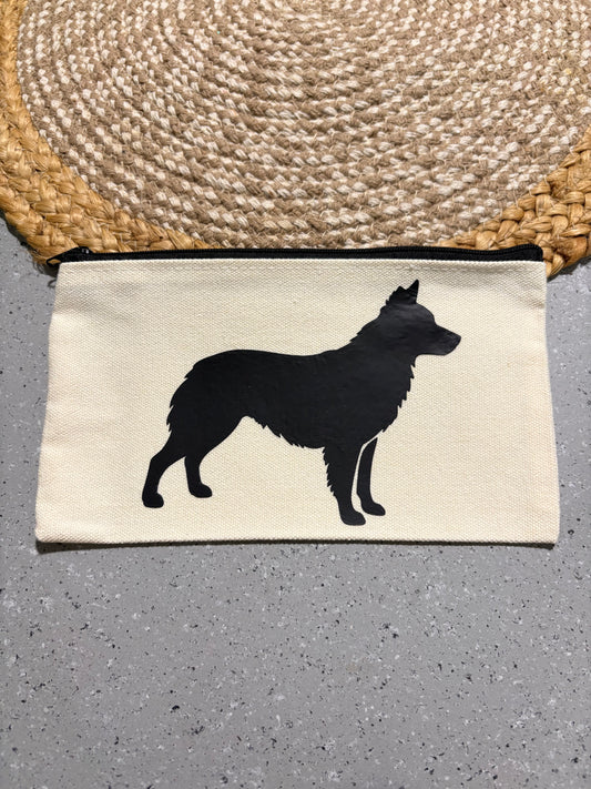Border Collie Giant Breed Cosmetic Travel Bag Gift for Big Dog Lovers