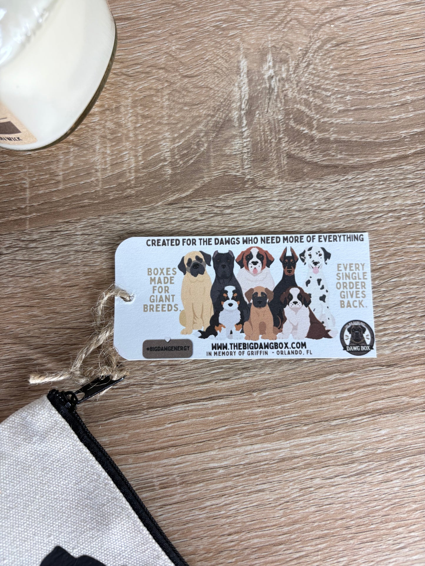 Great Dane Custom Giant Breed Cosmetic Travel Bag Gift for Big Dog Lovers