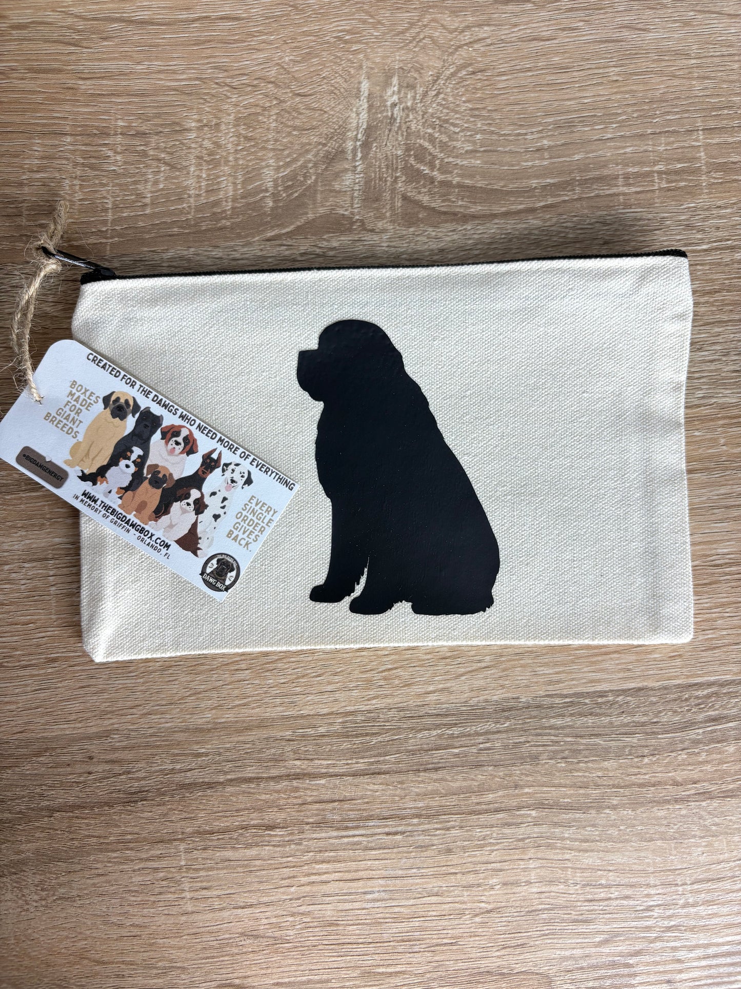 Newfoundland Newfie Giant Breed Cosmetic Travel Bag Gift for Big Dog Lovers