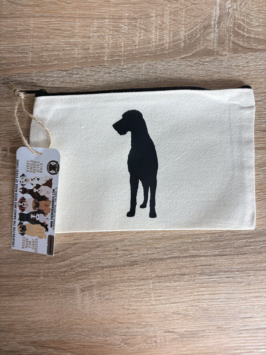 Irish Wolfhound Custom Giant Breed Cosmetic Travel Bag Gift for Big Dog Lovers
