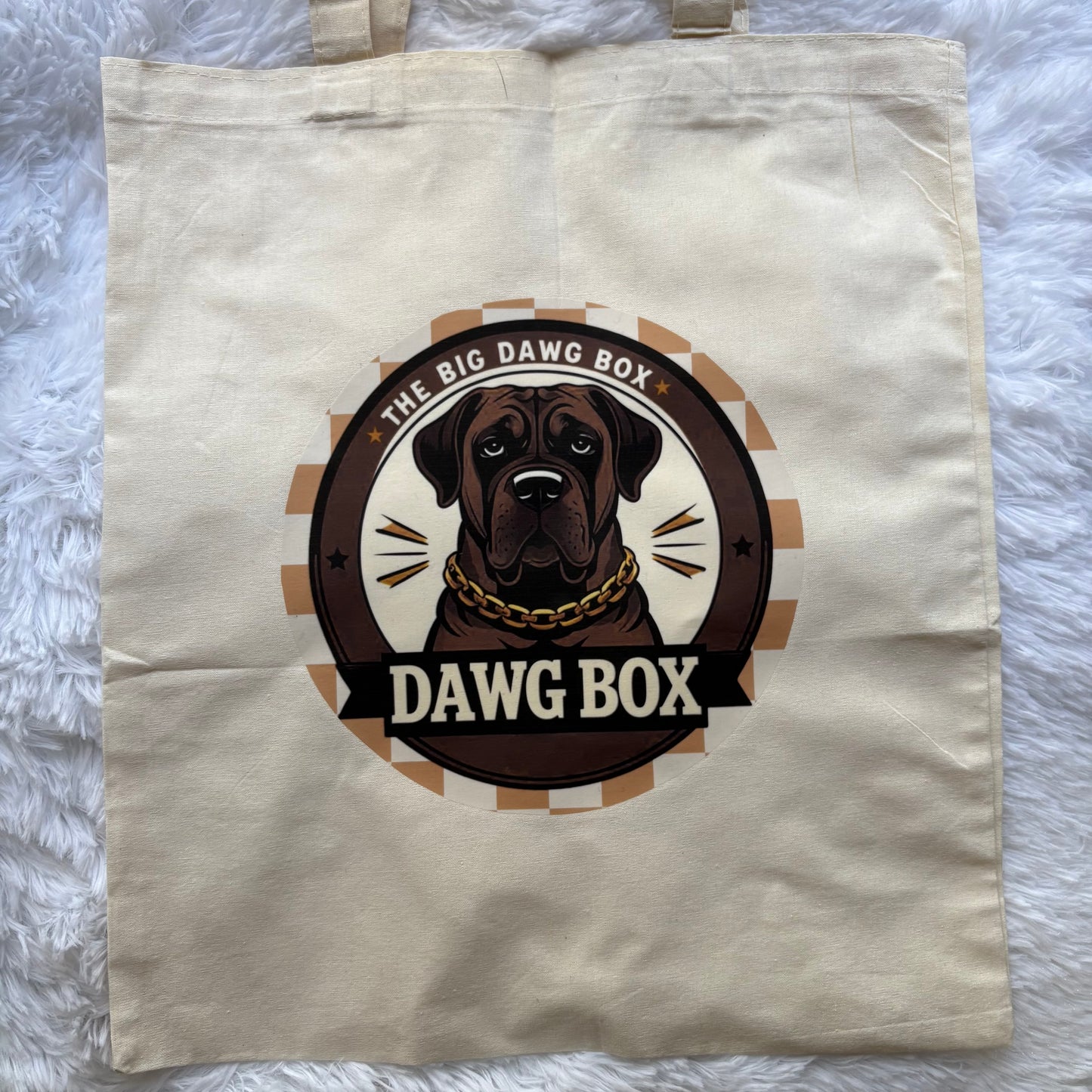 The Big Dog Box Essentials Cotton Canvas Reusable Grocery Shopping Blank Tote Bag 13" x 17"